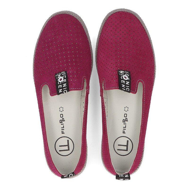 Leather shoes Filippo DP081/21 FH burgundy