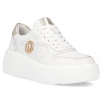 Skórzane sneakersy Filippo DP6843/25 WH białe