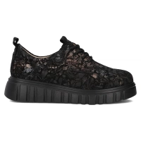 Skórzane sneakersy Filippo DP6846/25 BK FL czarne