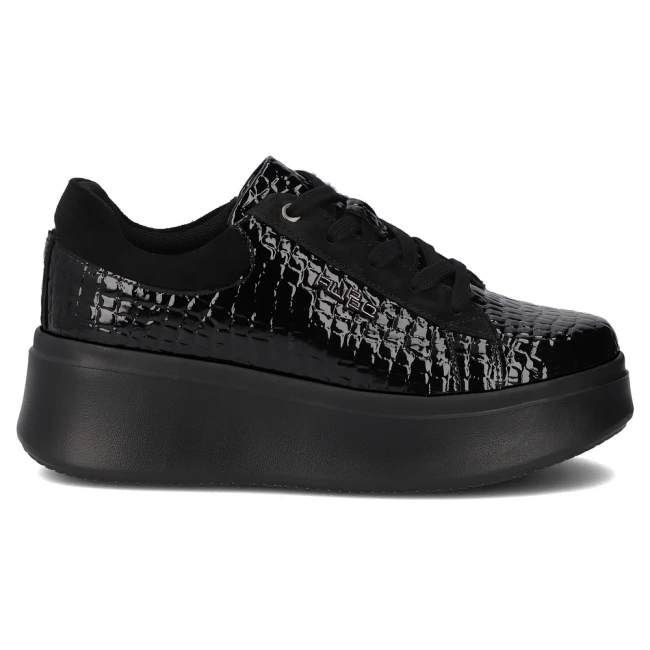 Leather sneakers Filippo DP7412/25 BK CR black