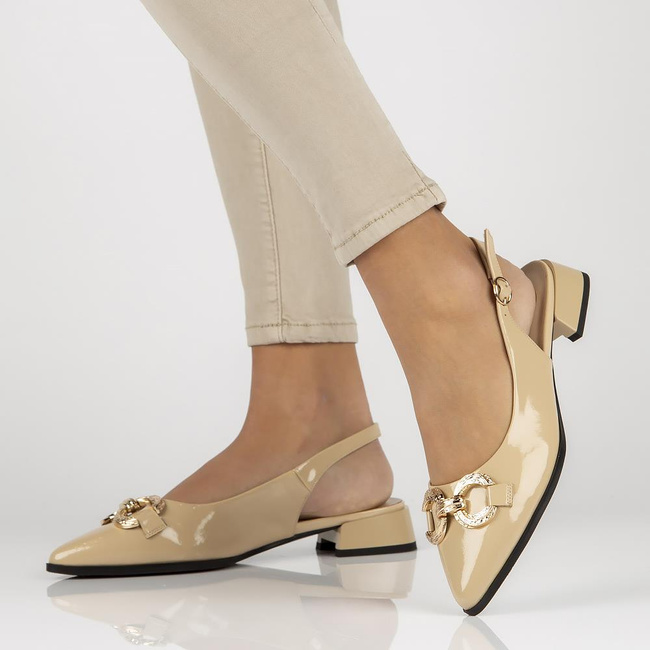 Leather shoes Filippo DP3745/22 BE beige