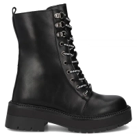 Skórzane botki typu workery Filippo DBT7256/25 BK czarne