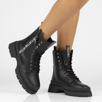 Leather boots Filippo DBT4153/22 BK black