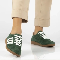 Skórzane sneakersy Filippo DP7492/25 GE zielone