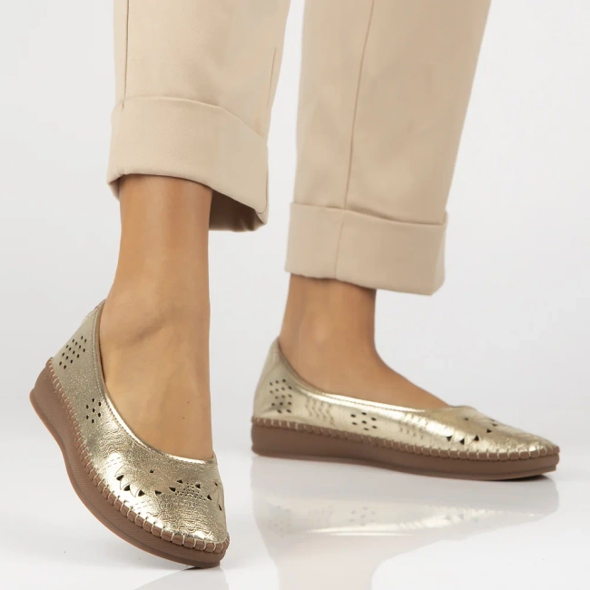 Leather shoes Filippo DP6831/25 GO gold