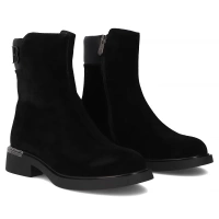 Skórzane botki Filippo DBT7180/25 BK czarne