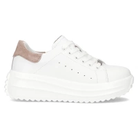 Leather sneakers Filippo DP6739/25 WH BE white