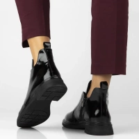 Leather ankle boots Filippo DBT7393/25 BK L black