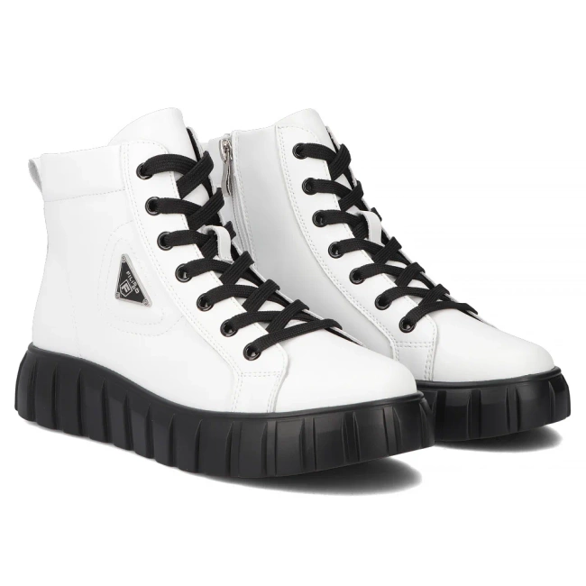 Leather boots Filippo DBT4146/25 WH white