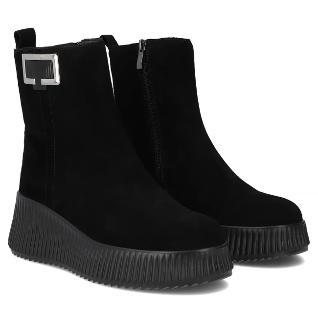 Leather ankle boots Filippo DBT6392/25 BK black