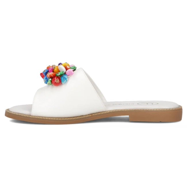 Klapki Filippo DK6233/25 WH białe