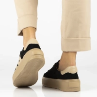 Skórzane sneakersy Filippo DP7173/25 BK czarne