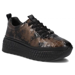 Skórzane sneakersy Filippo DP7284/25 BR brązowe