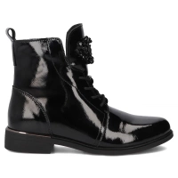 Skórzane botki Filippo DBT6476/25 BK czarne