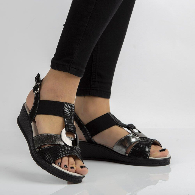 Sandały Filippo DS1417/20 BK Black