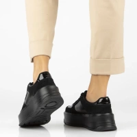 Skórzane sneakersy Filippo DP7124/25 BK czarne