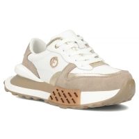 Leather sneakers Filippo DP6733/25 WH BE white beige