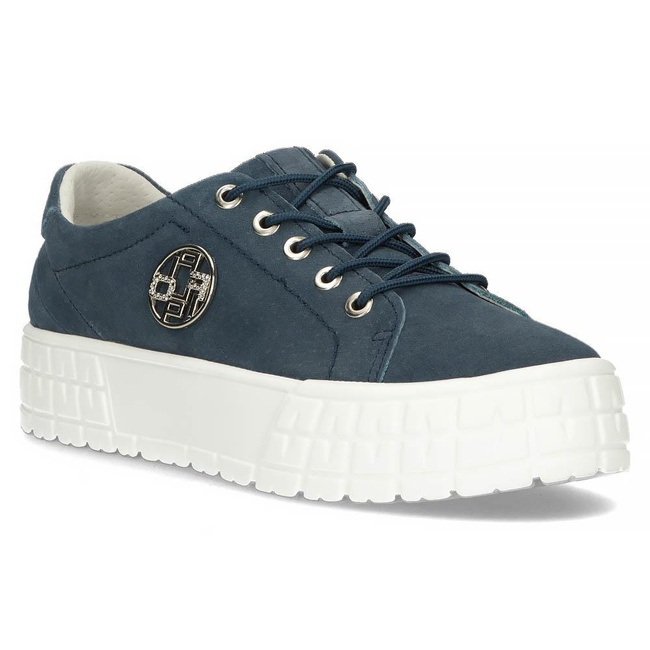 Leather sneakers FILIPPO DP3528/22 NV navy