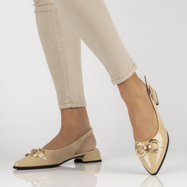 Leather shoes Filippo DP3745/22 BE beige