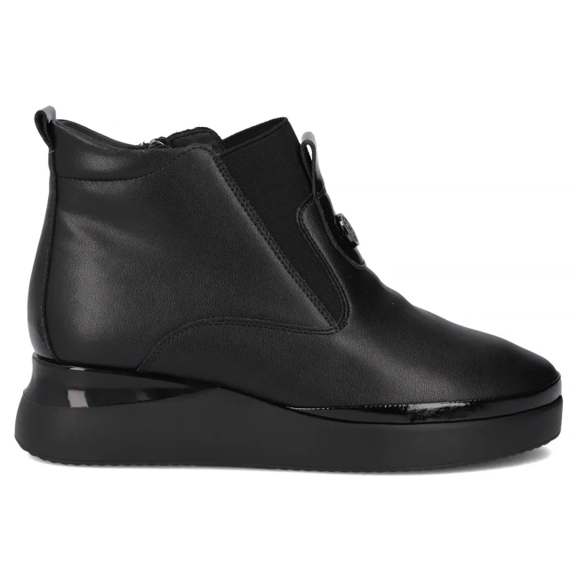 Leather ankle boots Filippo DBT7392/25 BK black