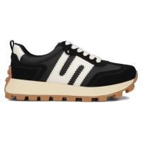 Leather Sneakers Filippo DP6743/25 BK black