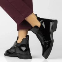 Leather ankle boots Filippo DBT7393/25 BK L black