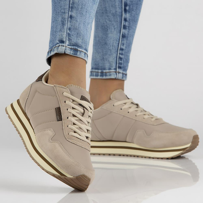 Sneakersy Filippo DP2111/22 BE beżowe