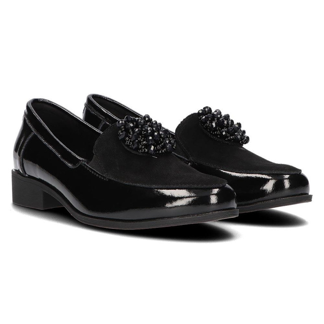 Leather shoes Filippo DP3174/21 BKS black