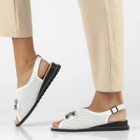 Leather sandals Filippo DS6032/25 WH white