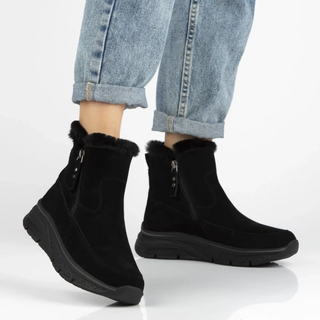 Leather ankle boots Filippo DBT7291/25 GR grey