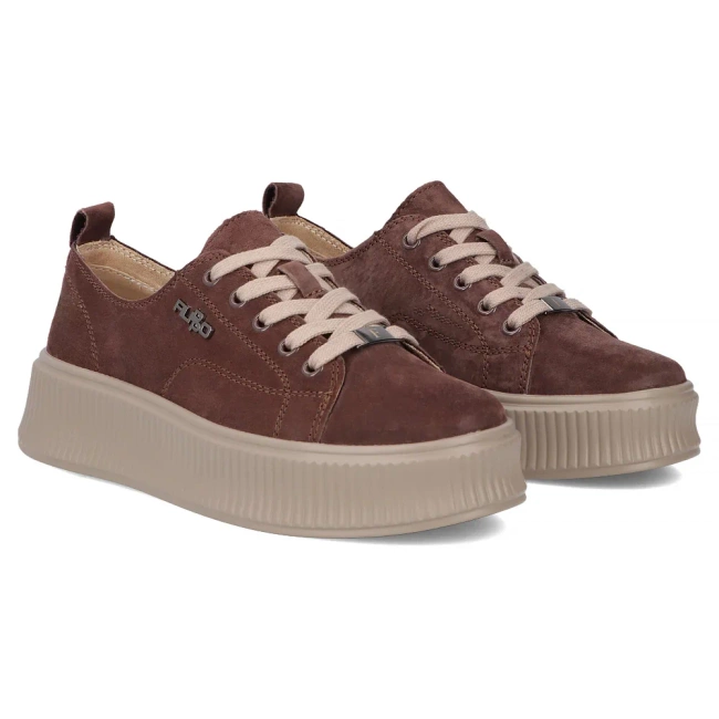 Leather sneakers Filippo DP6122/26 D BR brown