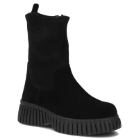 Leather ankle boots Filippo DBT7163/25 BK SU black