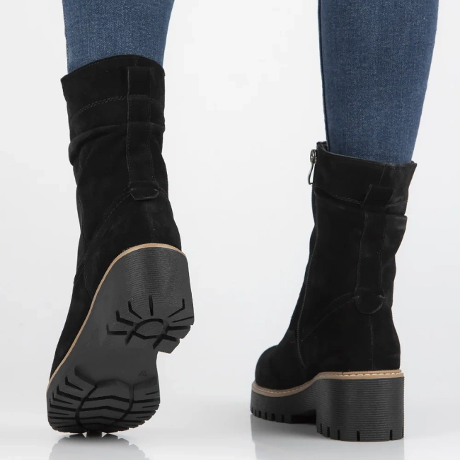 Leather ankle boots Filippo DBT6402/25 BK black