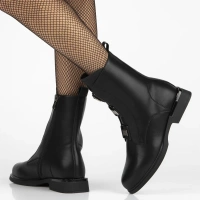 Leather ankle boots Filippo DBT7189/25 BK black