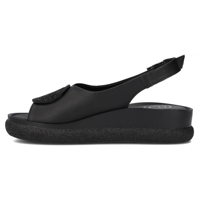 Leather sandals Filippo DS6984/25 BK black