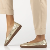 Leather shoes Filippo DP6831/25 GO gold