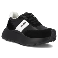 Leather sneakers Filippo DP6785/25 BK BK black
