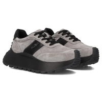 Skórzane sneakersy Filippo DP6785/25 GR szare