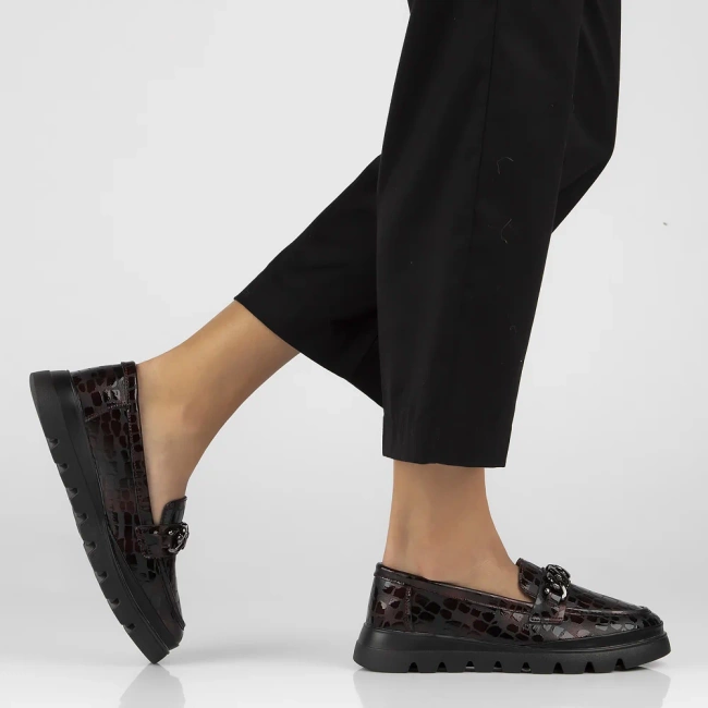 Leather shoes Filippo DP6467/24 BG maroon