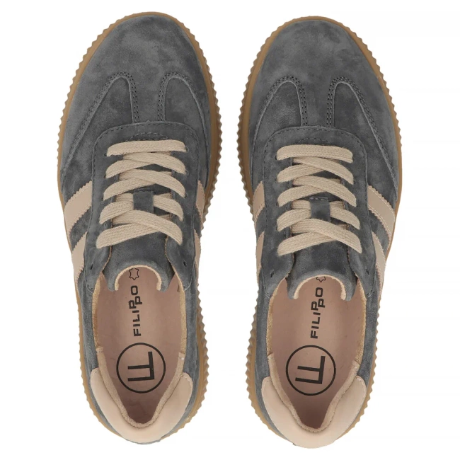 Leather Sneakers Filippo DP6776/25 BE FH beige pink
