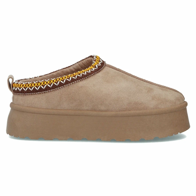 Fur slippers Filippo DK6662/24 BE beige