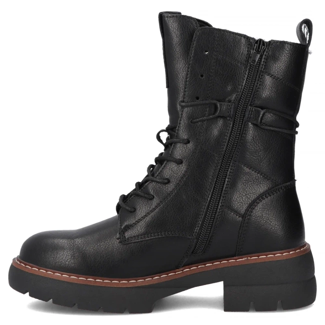 Leather ankle boots Filippo DBT7263/25 BK black