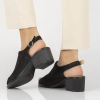 Leather sandals Filippo DS4475/24 BK black