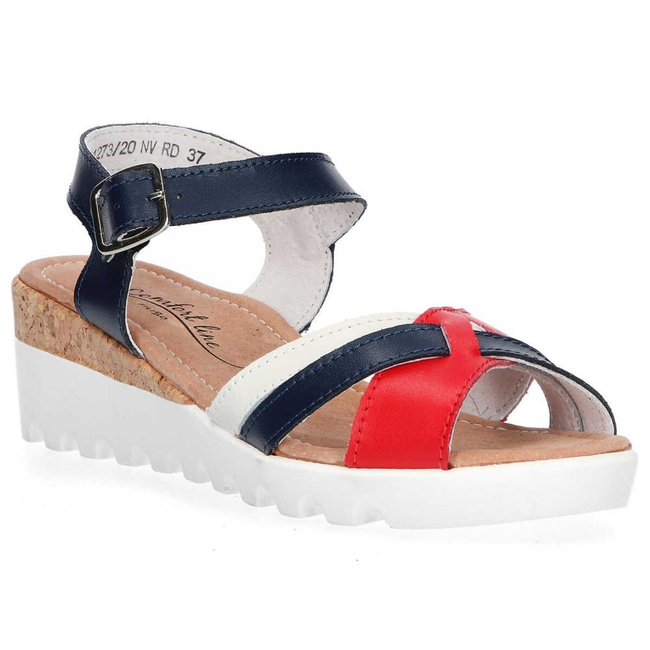 Sandały Filippo DS1273/20 NV RD Navy Red