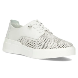 Skórzane półbuty Filippo DP4405/24 WH białe