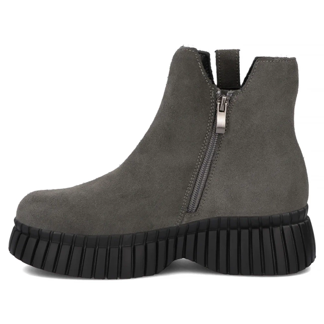 Leather ankle boots Filippo DBT7274/25 GR grey