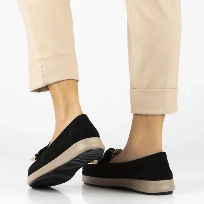 Leather loafers Filippo DP6457/24 BK black