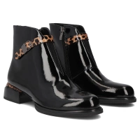Leather ankle boots Filippo DBT7384/25 BK black