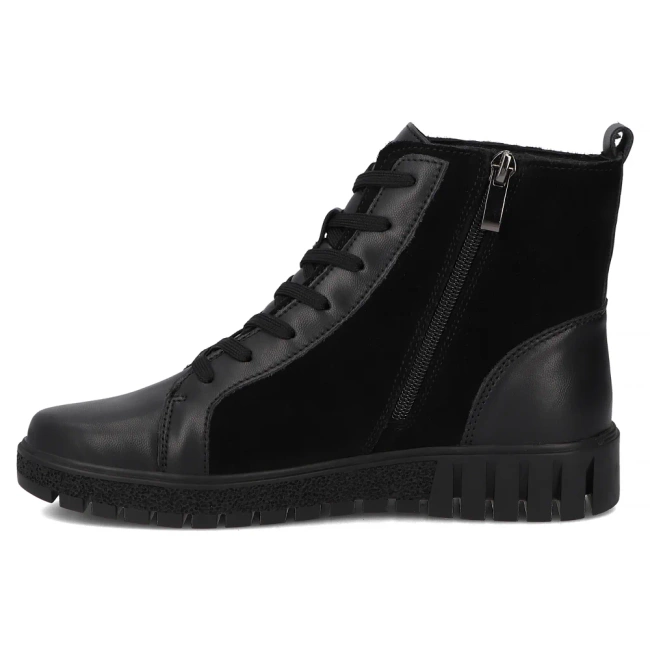 Skórzane botki Filippo DBT6359/25 BK czarne