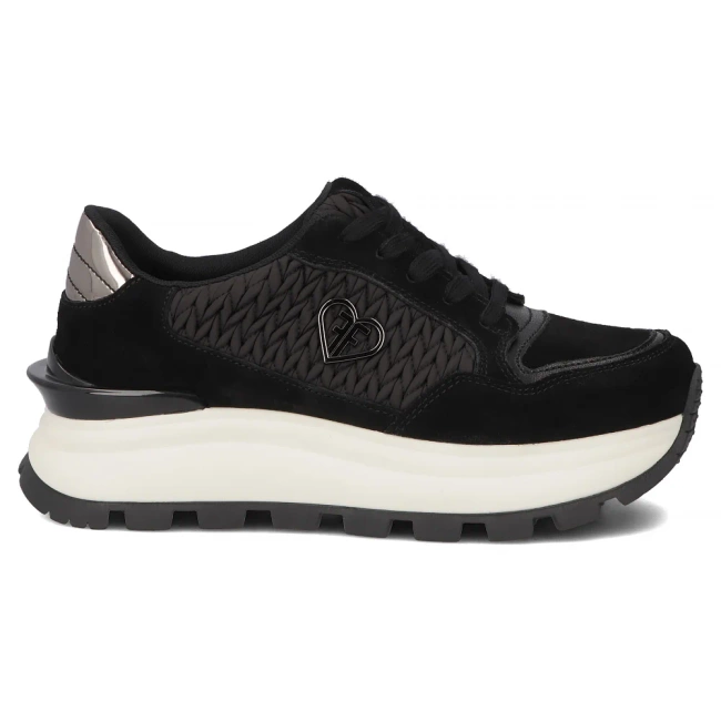 Leather sneakers Filippo DP7410/25 BK black